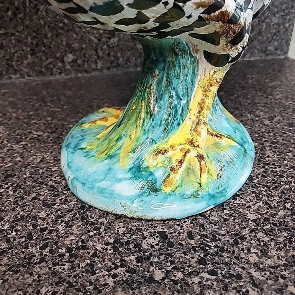 VINTAGE Jay Willfred for Andrea by Sadek Black And White Rooster Made In Italy
